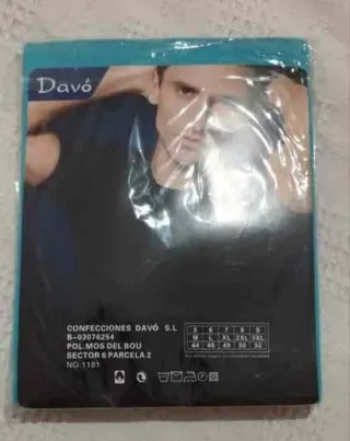 Camiseta interior Davó Talla M Turquesa