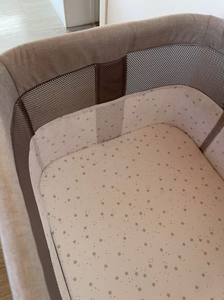 Cuna colecho bebé con colchón antiasfixia