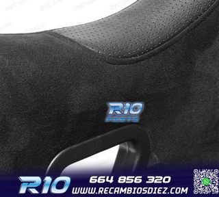 ASIENTO BAQUET UNIVERSAL NEGRO ALCANTARA - PIEL ESTILO EVO