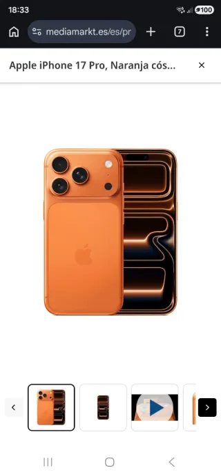 iPhone 17 Pro 256GB Naranja