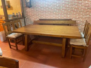 Conjunto Mesa y 6 Sillas Bodega estilo Castellano