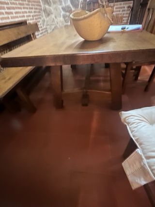 Conjunto Mesa y 6 Sillas Bodega estilo Castellano