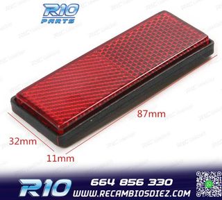 JUEGO DE 2 CATADIÓPTRICOS DE COLOR ROJO