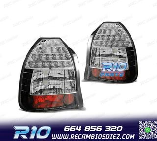 PILOTOS LED HONDA CIVIC 3P 95-01 NEGROS