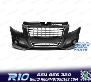 PARAGOLPES DELANTERO AUDI A3 8P 08-12 LOOK S LINE CROMO NEGR