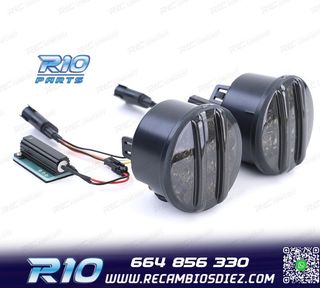 INTERMITENTES FRONTALES PARA JEEP WRANGLER JK 07- LED NEGRO