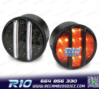 INTERMITENTES FRONTALES PARA JEEP WRANGLER JK 07- LED NEGRO
