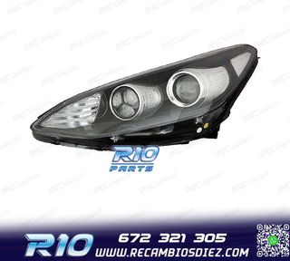 FARO IZQ KIA SPORTAGE 16-20 FONDO NEGRO LED