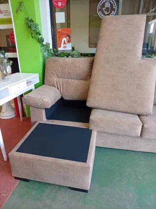 Chaise longue reversible.