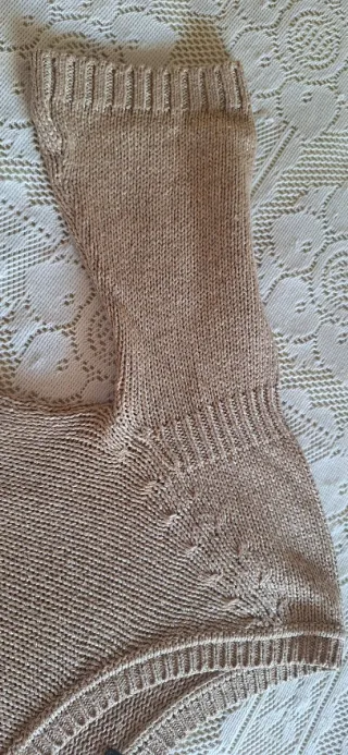 Jersey Massimo Dutti Beige Dorado Mujer