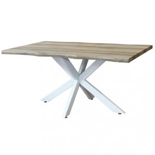 Tavolo da Pranzo Moderno 160x90cm Gambe Metallo