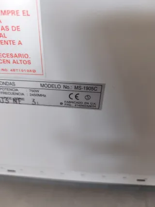 Microondas LG MS-1905