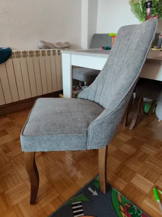 6 Sillas de comedor tapizadas