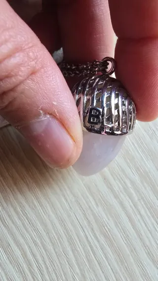 Colgante Rosa y Plata