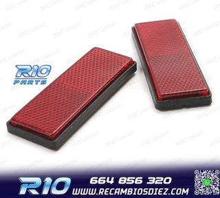 JUEGO DE 2 CATADIÓPTRICOS DE COLOR ROJO