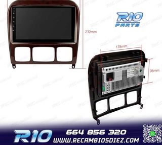 RADIO GPS ANDROID 13 MERCEDES CLASE S W220 98-05
