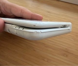 Nintendo 3DS XL/LL bianca rotta