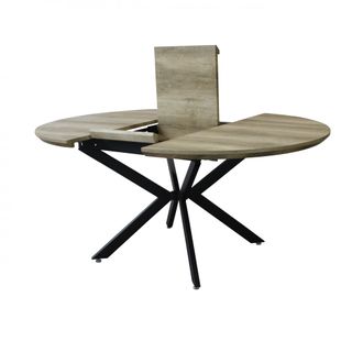 Tavolo Rotondo Allungabile 120/160Cm Gambe Metallo