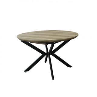 Tavolo Rotondo Allungabile 120/160Cm Gambe Metallo