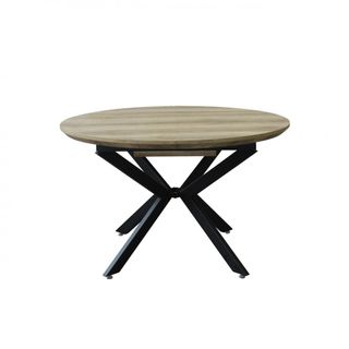 Tavolo Rotondo Allungabile 120/160Cm Gambe Metallo