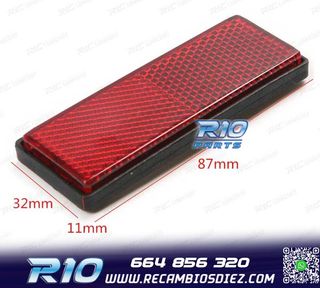 JUEGO DE 2 CATADIÓPTRICOS DE COLOR ROJO