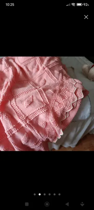 Colcha crochet hecha a mano