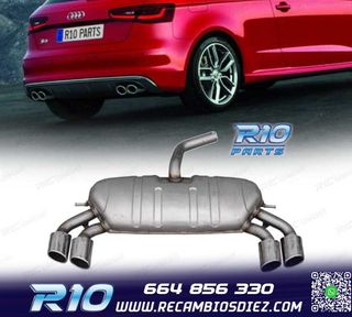 SILENCIOSO ESCAPE AUDI A3 HATCHBACK 13-20 LOOK S3