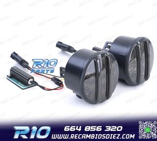 INTERMITENTES FRONTALES PARA JEEP WRANGLER JK 07- LED NEGRO