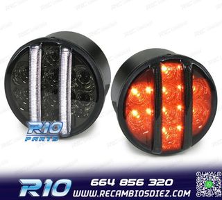 INTERMITENTES FRONTALES PARA JEEP WRANGLER JK 07- LED NEGRO