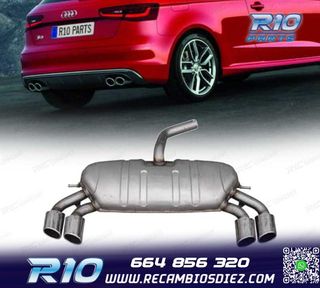 SILENCIOSO ESCAPE AUDI A3 HATCHBACK 13-20 LOOK S3