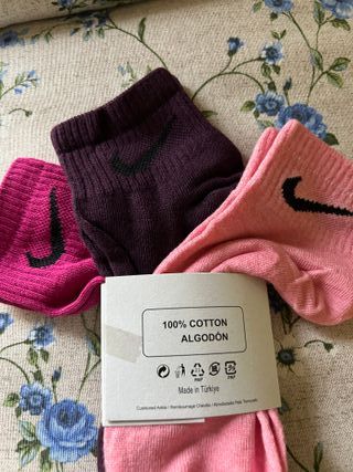 Calcetines Nike cortos colores 3 pares x 10€
