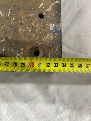 Antigua prensa industrial de imprenta.