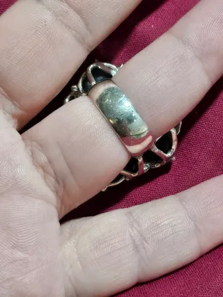 Anillo Plata 925 Esmeraldas Naturales