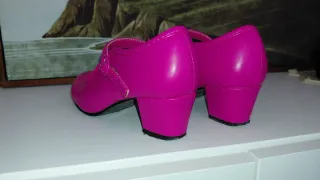 Zapatos Flamenca Niña Fucsia Talla 32