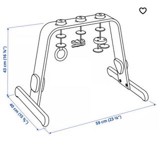 Gimnasio bebé Ikea madera como nuevo