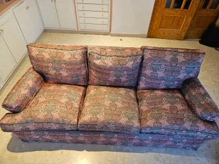 Conjunto de 2 sofás de tela