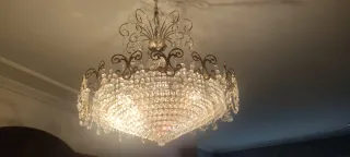 Lámpara de araña de cristal