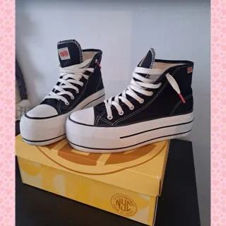 Bambas Coolway estilo Converse con plataforma