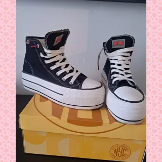 Bambas Coolway estilo Converse con plataforma