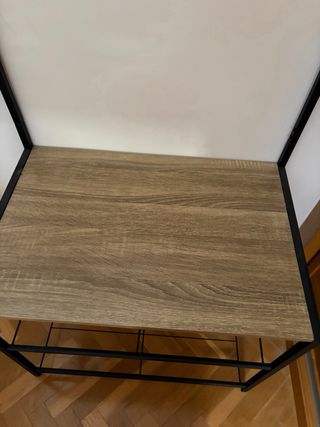 Perchero Zapatero Metálico y Madera