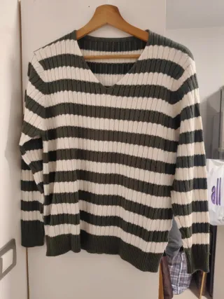 Jersey rayas verde y blanco