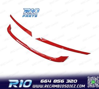 MOLDURAS HONDA CIVIC 16-20 LOOK TYPE R ROJO