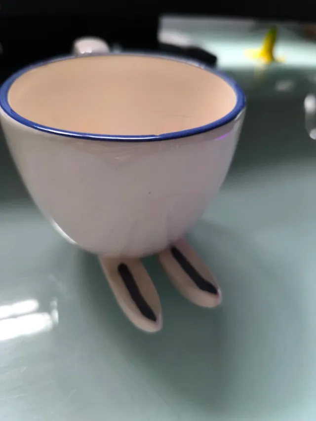 Taza cerámica Barèges esquís artesanía Francia