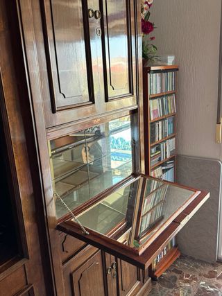 URGE Mueble de salón madera caoba