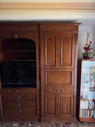 URGE Mueble de salón madera caoba