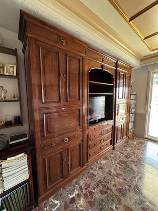 URGE Mueble de salón madera caoba