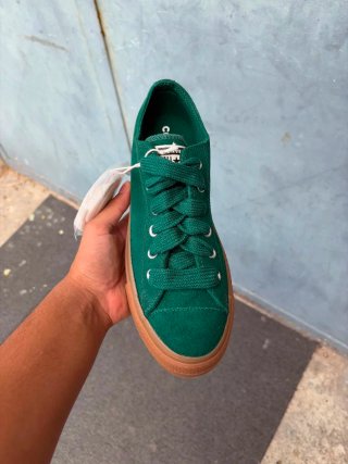 Converse Ctas Lift Ox Verde/Marrone