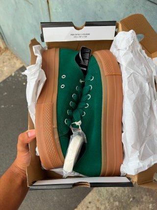 Converse Ctas Lift Ox Verde/Marrone