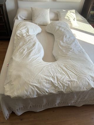 Almohada Embarazo y Lactancia U Blanca