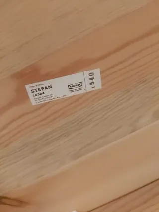 Sillas Ikea madera y tela